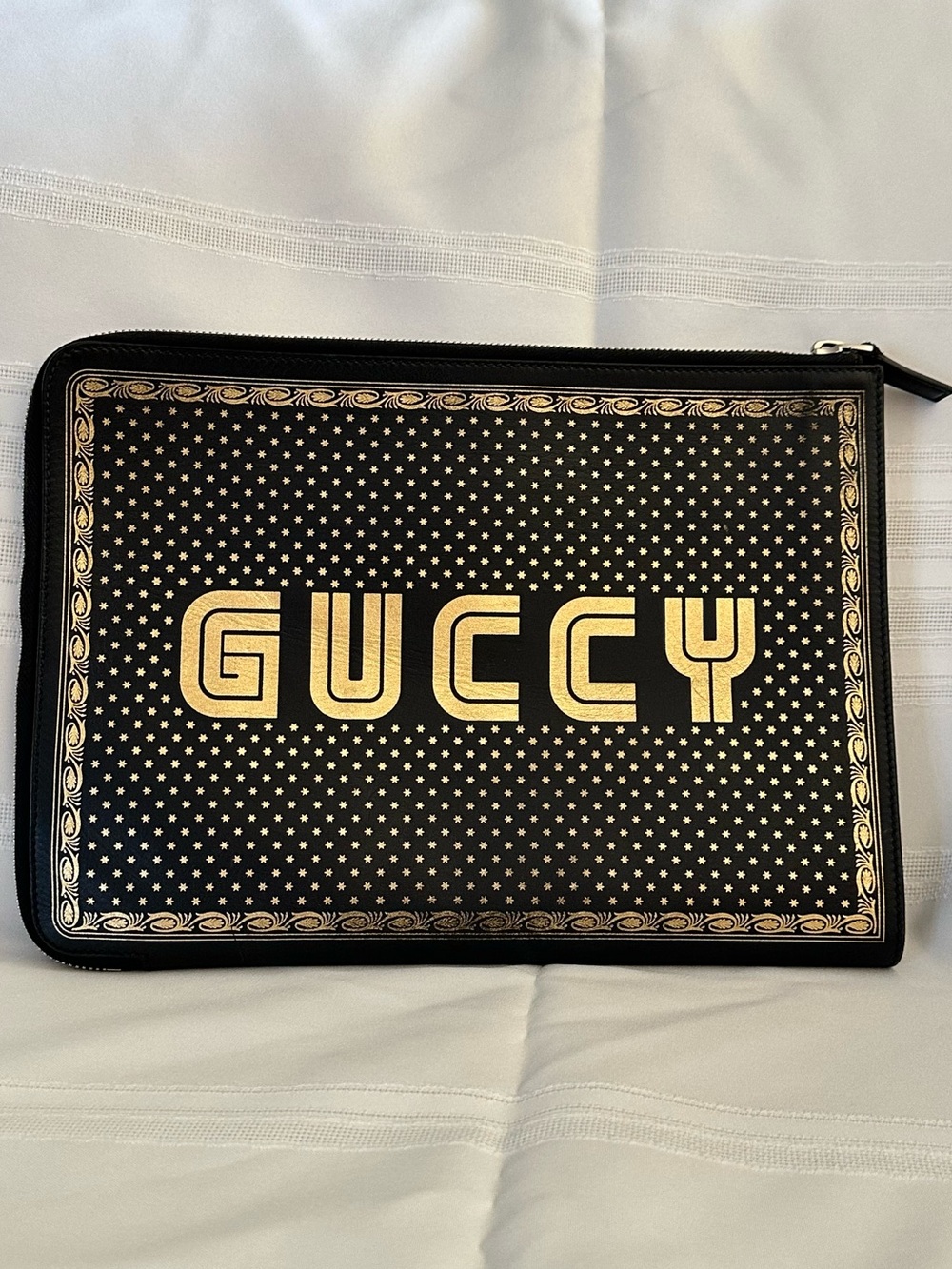 Gucci X SEGA Guccy Logo Zip Pouch (Limited Edition)